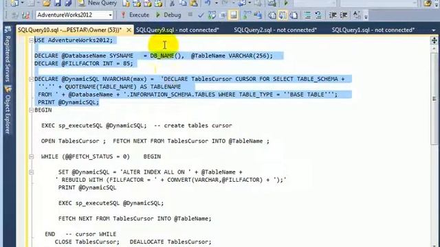 T-SQL Cursor - SQL Server 2012 - Kalman Toth смотреть онлайн
