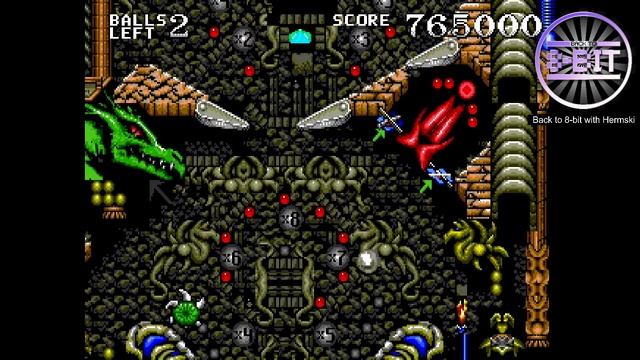 Pinball - Dragon's Revenge Game Footage for Sega Genesis / Mega Drive on the MiSTer FPGA смотреть онлайн
