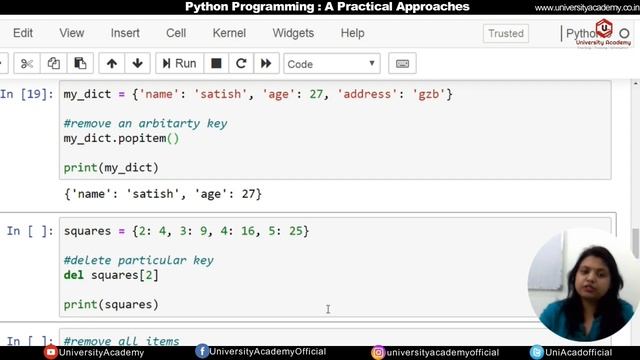 PY33: Dictionaries in Python | Delete Element from Dictionary Python смотреть онлайн