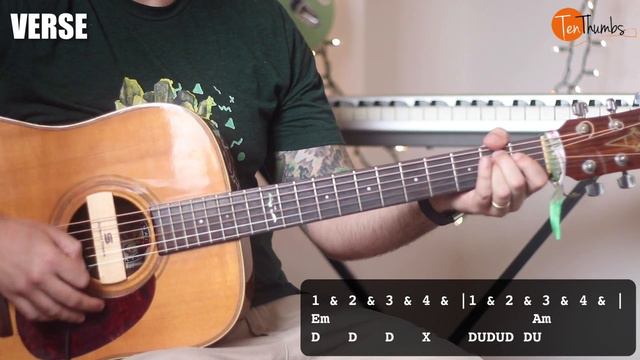 Another One Bites The Dust - Queen - Guitar Tutorial with tabs, play-along смотреть онлайн