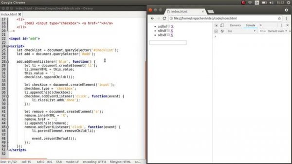 Создание чеклиста на JavaScript