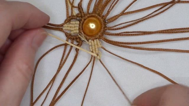 МАКРАМЕ КУЛОН КРЕСТИК. MACRAME CROSS PENDANT.