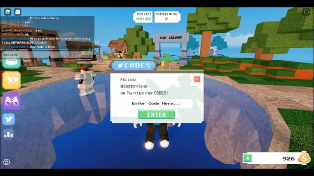Roblox SKY WARS ALPHA Codes 2021 смотреть онлайн