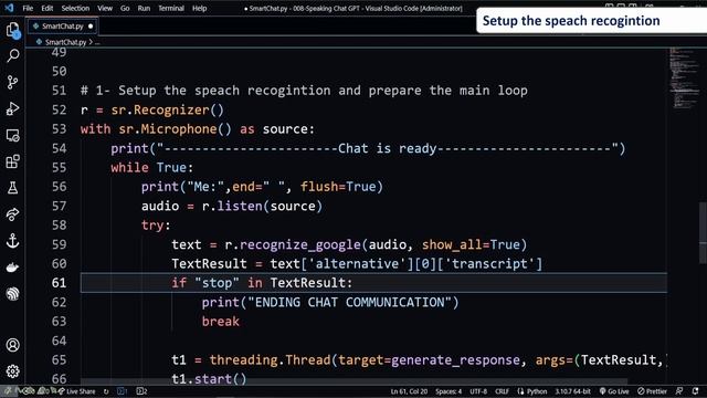 Build a vocal AI assistant using ChatGPT and Python using speech recognition смотреть онлайн