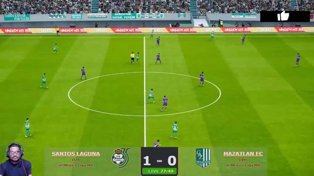 Santos vs Mazatlán FC | Mexican Liga BBVA MX | eFootball PES 21 Gameplay смотреть онлайн