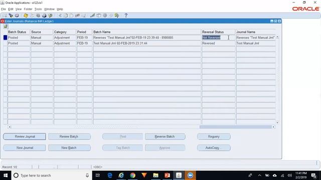 Oracle GL Journal Reversal смотреть онлайн