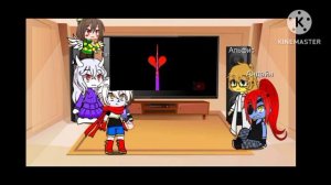 Undertale react to Strohger than you реакция андертейл на я сильнее чем ты даст санса