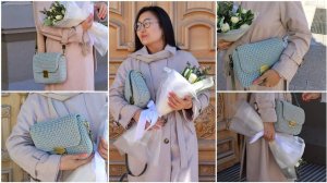 Вязаная сумочка из шнура Сумка кроссбоди