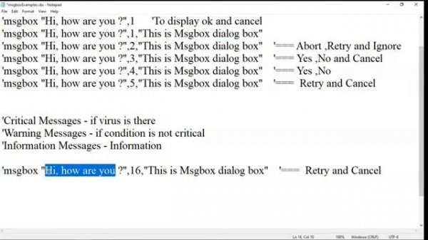 How to use the InputBox and MsgBox functions