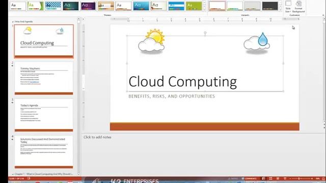Changing A PowerPoint Presentation To A Wide Screen Format смотреть онлайн