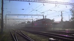 Паровозы Эр739-99 и ФД20-1679, РЖД ЭП1М-738