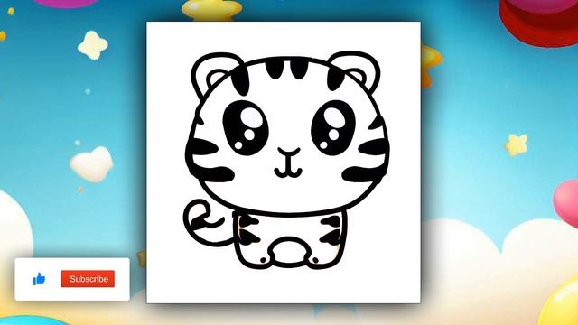 Jak narysować Tygrysa Kawaii - Rysowanie dla dzieci krok po kroku смотреть онлайн