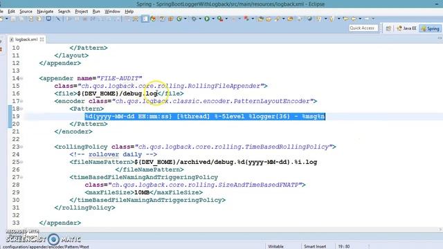 39.Spring Boot Custom logging using logback смотреть онлайн
