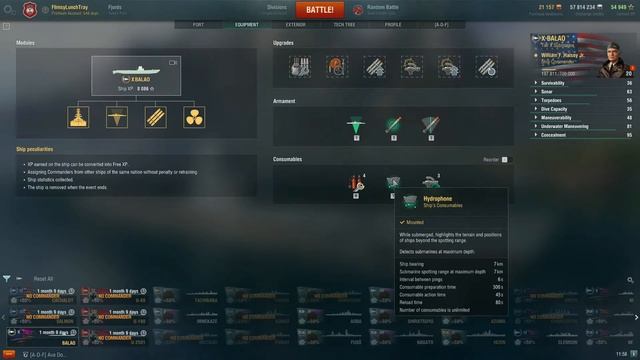 World of Warships - Balao: Upgrade & Commander Build смотреть онлайн