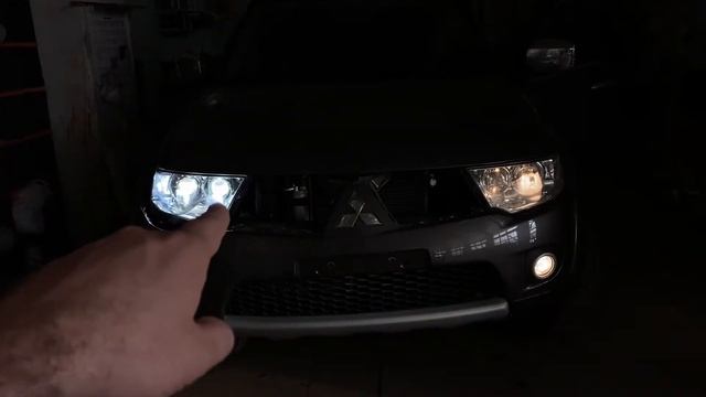 Установка 2х BiLED в #pajerosport