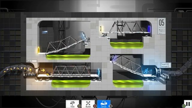 Bridge Constructor Portal Gameplay: Let's Play Bridge Constructor Portal смотреть онлайн