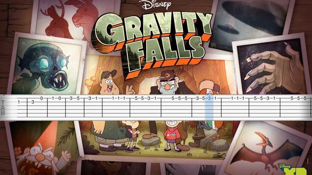 Gravity Falls - Opening Theme (Guitar Tutorial with Tabs) смотреть онлайн