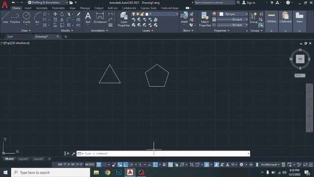Polygon Command in AutoCAD. How to Draw different Polygons in AutoCAD Urdu/Hindi Tutorial. смотреть онлайн