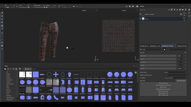 Create Realistic Jean Texture in Substance Painter смотреть онлайн
