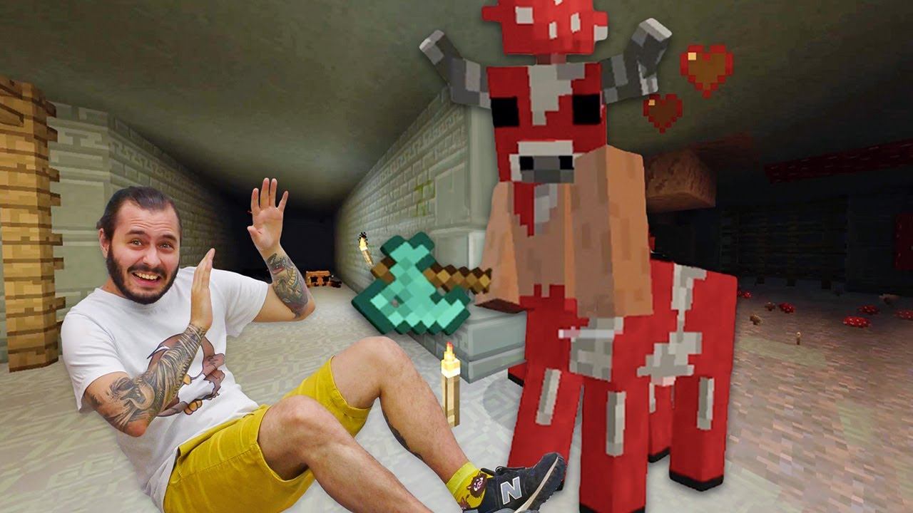 Видео обзор игры - Крутые Майнкрафт Мобы! Нуб vs Грибной минотавр! - Майнкрафт мод Сумеречный Лес смотреть онлайн