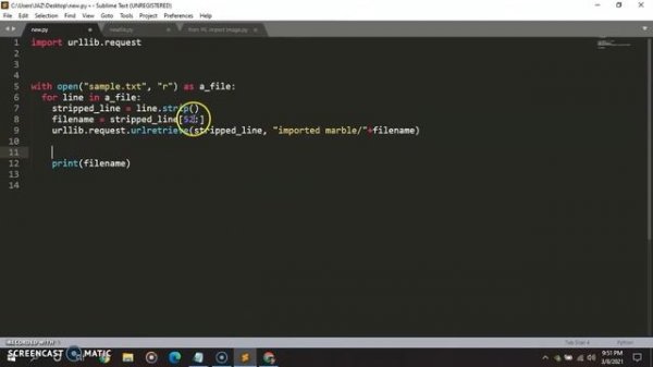 Download bulk images with python.