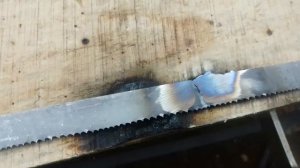 Сварка полотна ленточной пилы своими руками.