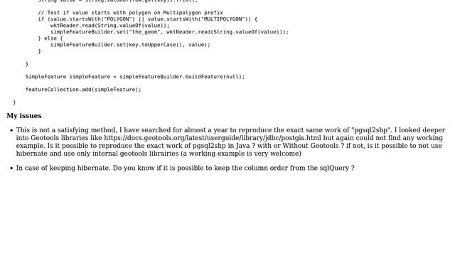 GIS: Creating a shapefile with SQL Query Using Geotools Hibernate and Java смотреть онлайн