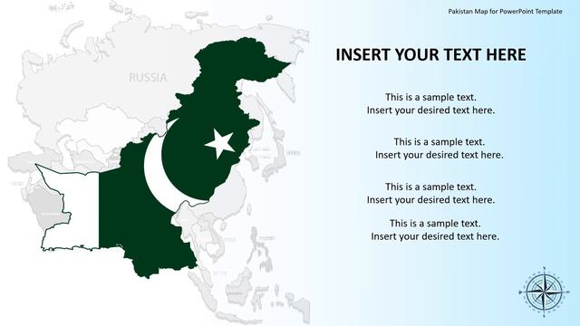 Pakistan Map for PowerPoint Template смотреть онлайн