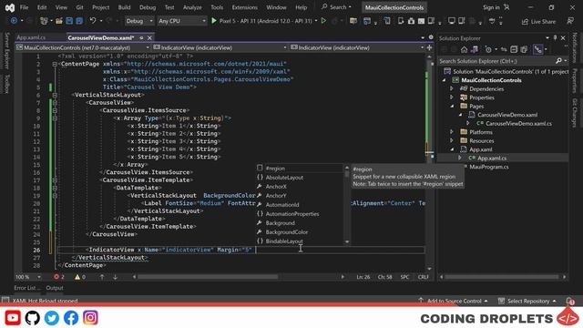 Mastering MAUI CarouselView & MAUI IndicatorView: DotNet MAUI Tutorial