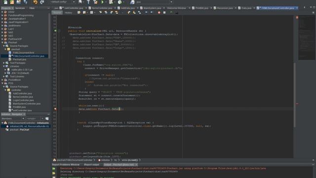 How to fetch data from sqlite database onto javafx Piechart application смотреть онлайн