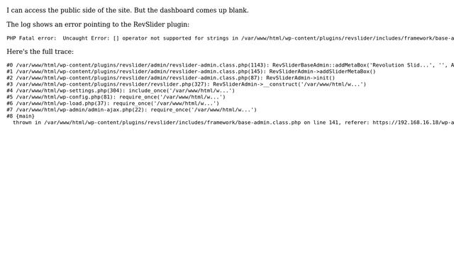 Wordpress: How can I fix fatal RevSlider error in dashboard after upgrading to PHP 7? смотреть онлайн