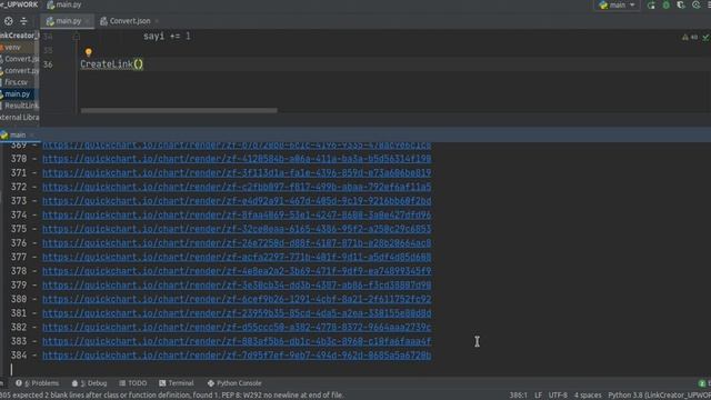 Automatically generating links to quickChart.io for 738 record with python!!! смотреть онлайн