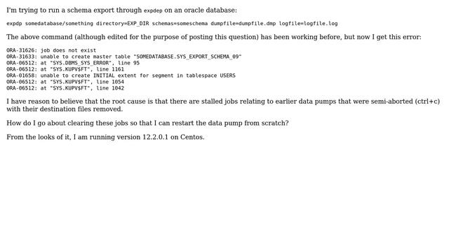 DevOps & SysAdmins: Oracle database schema export смотреть онлайн