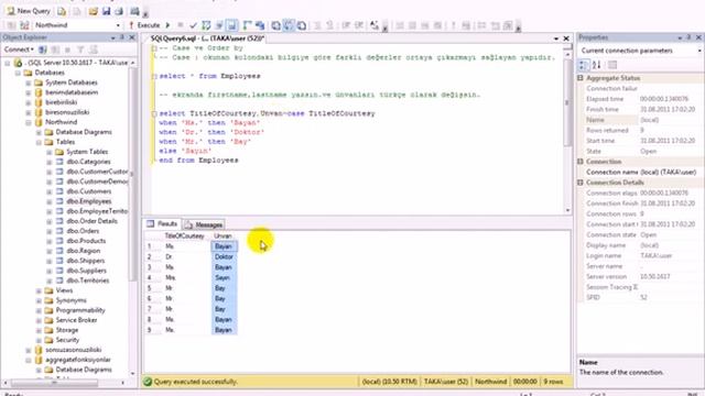 11. Microsoft SQL Server Management Studio - Case, Order By смотреть онлайн
