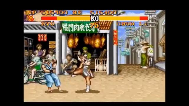 Street Fighter 2 Turbo (SNES) Ryu Playthrough Level 8 смотреть онлайн