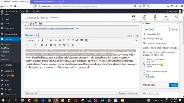 How to add Simple Product in WooCommerce - WordPress Tutorial in Hindi Part-61 смотреть онлайн