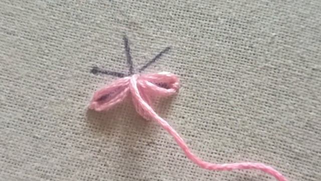 lazy daisy stitch | hand embroidery flower design | lazy daisy смотреть онлайн