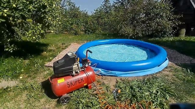 Надувной бассеин INTEX 305/76 - установка смотреть онлайн