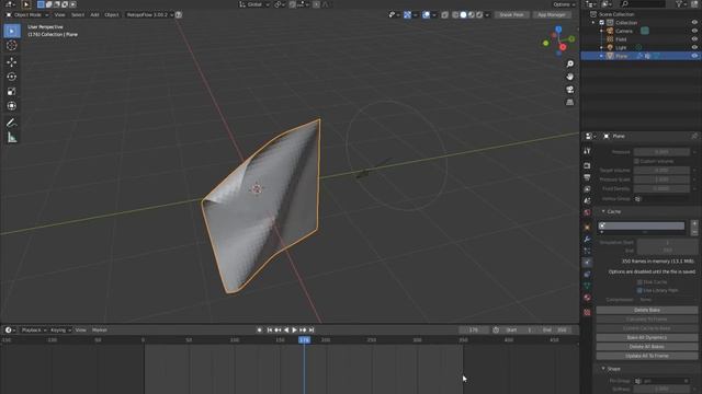 Baking cloth simulation in blender and exporting it to Verge3D смотреть онлайн
