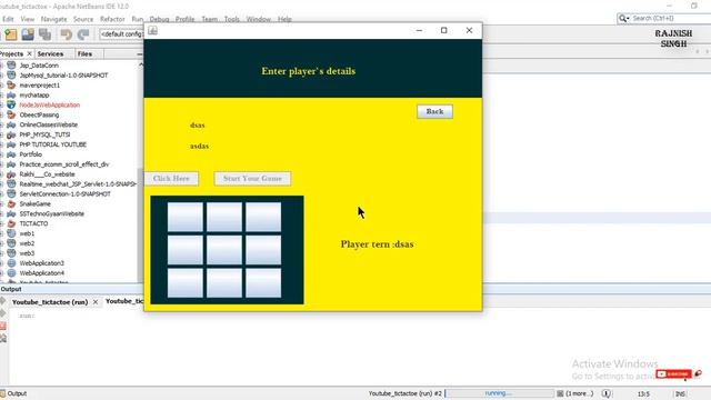 Tic tac toe game in java for beginners in HINDI | Source code free смотреть онлайн