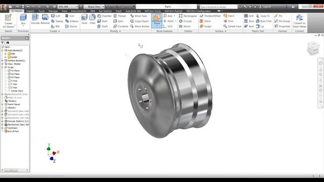 Autodesk Inventor - BMW M5 Rim DesignTutorial смотреть онлайн