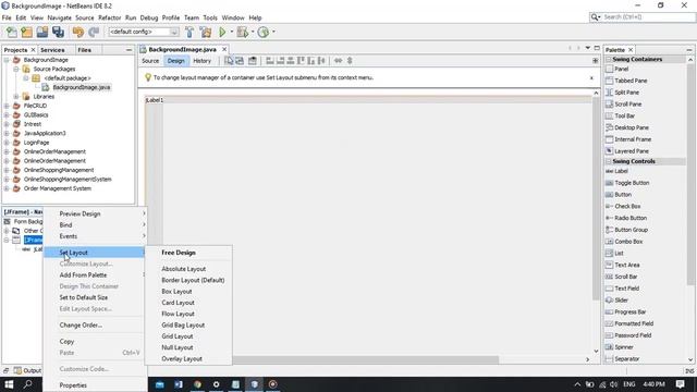 How to add image in JAVA JFrame | Netbeanse 8.2 | Java Swing смотреть онлайн
