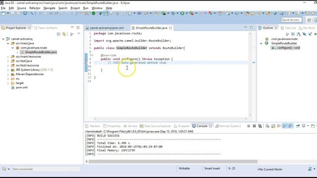 Apache Camel Tutorial-Integrate Apache Camel and ActiveMQ смотреть онлайн