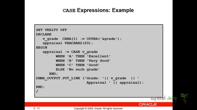 Oracle developer g11 24 Writing Control Structure смотреть онлайн