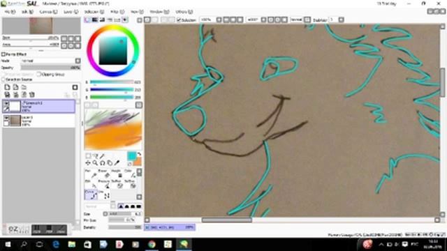 Рисование на компьютере-моя ос Молния. смотреть онлайн