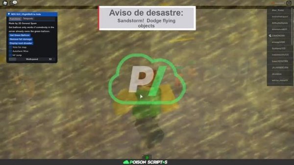 ROBLOX Natural Disaster Survival SCRIPT///HACKS MUITO OP!!! (Funcionando 2021)