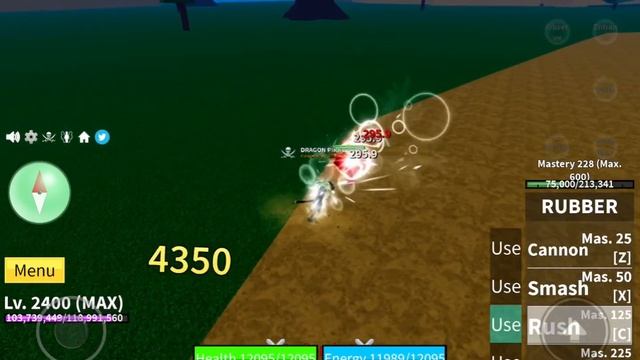 Rubber + Fishman Karate Combo (Blox Fruits) смотреть онлайн