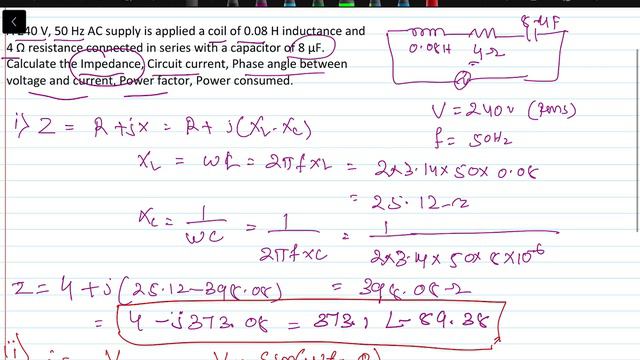 AC Analysis Practice problem 1-Series RLC смотреть онлайн
