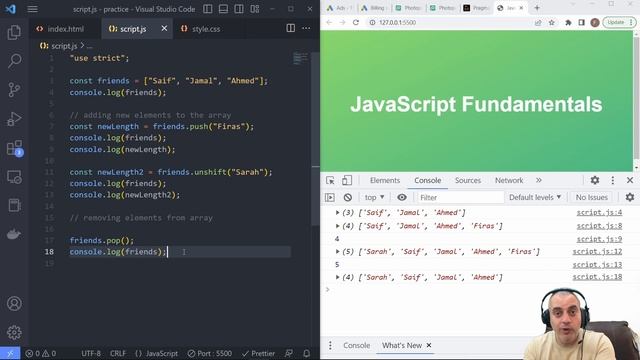 [Arabic] JavaScript Tutorial Basic Array Methods Part 1 смотреть онлайн