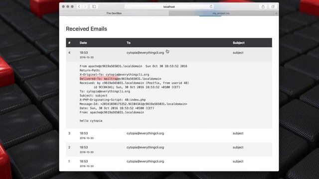 devilbox - email catch all смотреть онлайн